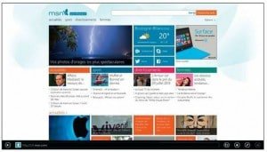 Internet Explorer ouvre la page du site MSN