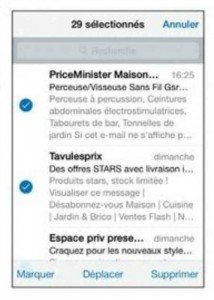 vider la corbeille mail
