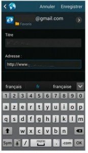 Créer un favori, ou marque-page