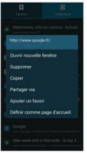 L’historique de navigation