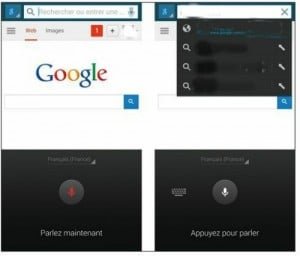 Rechercher un site en mode vocal