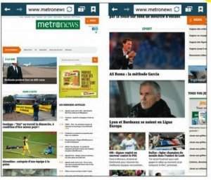Un site Web brut et après agrandissement