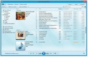 Le Lecteur Windows Media extrait les morceaux du CD audio