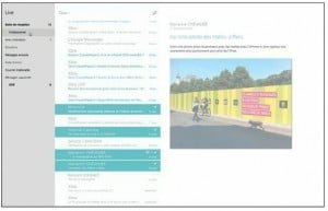 Quatre messages sont déplacés vers le sous-dossier Professionnel
