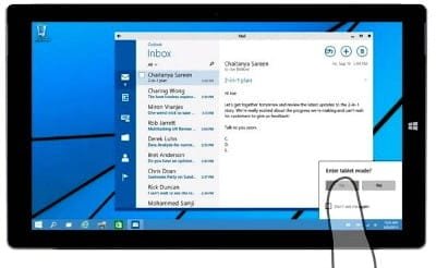 Tutoriel Windows 10 \u2013 Activer le mode Tablette