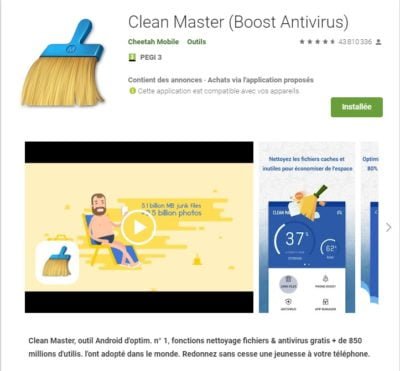 Application Clean Master